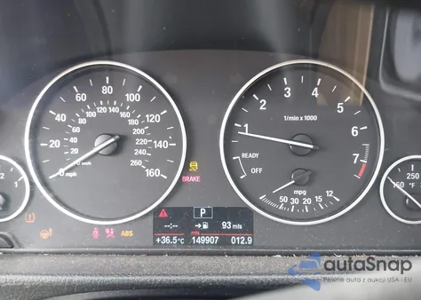 2013 BMW 328I z USA, uszkodzony, nr VIN WBA3A5C56DF359285